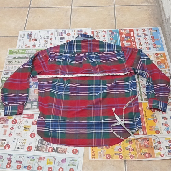 Mens Tommy Hilfiger Multicoloured Plaid Shirt.L - Picture 3 of 7